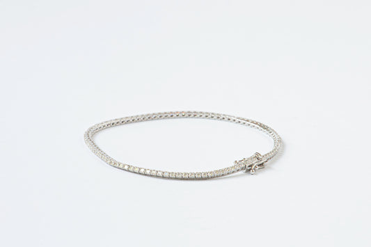 Tennis bracelet oro blanco